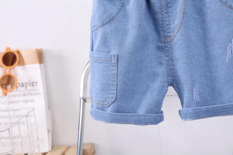 Boys Striped T-Shirt Shorts Set 2024 Summer — feature 9