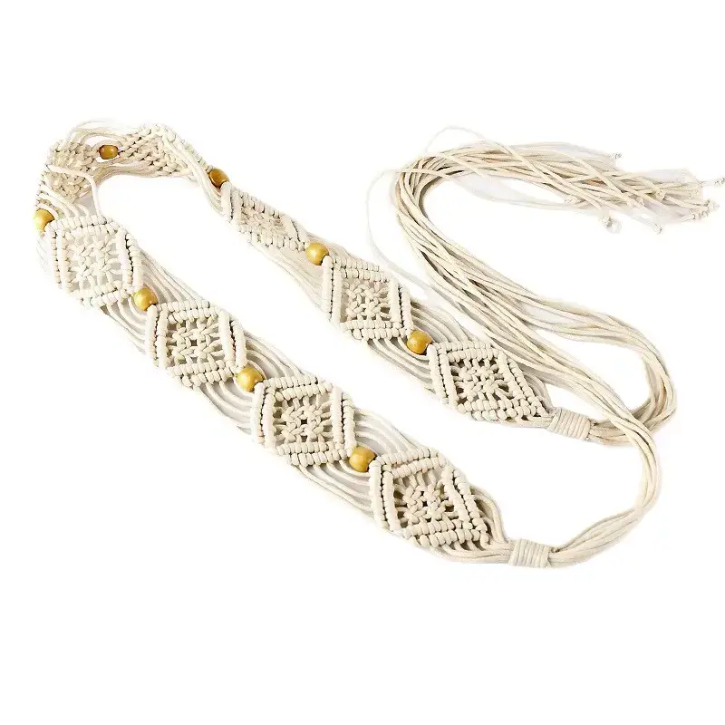Vintage Woven Tassel Belt for Women's Dress - Image 6