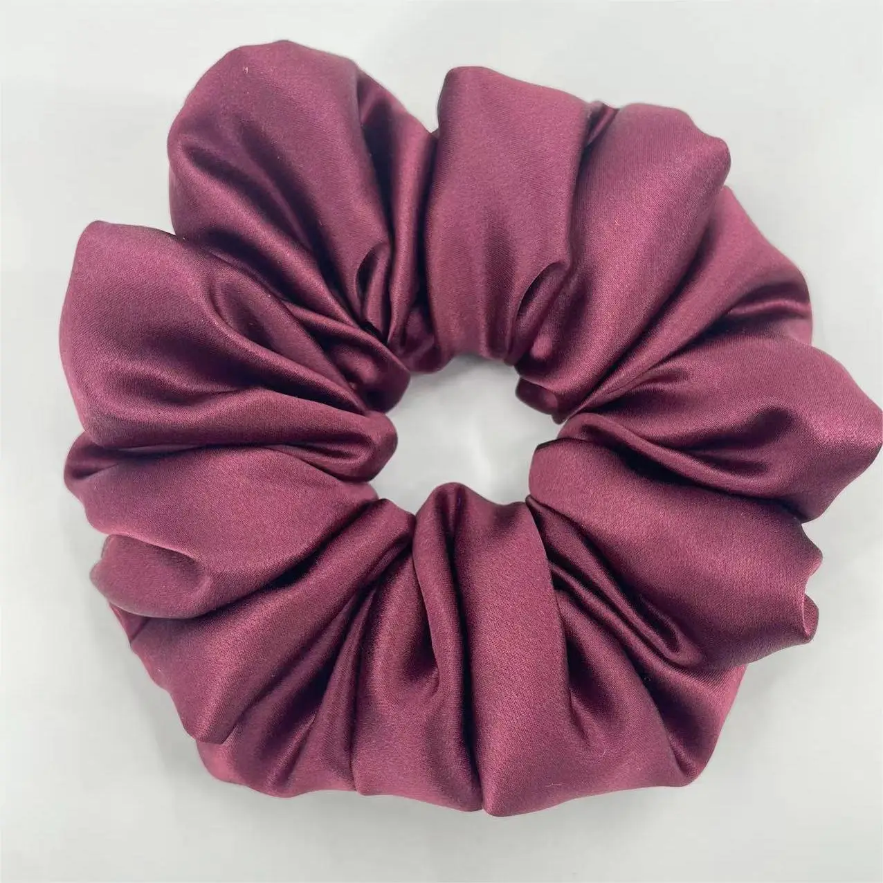 Multi-Pleated Silk Hair Ties 6cm Large Unfilled - Image 11