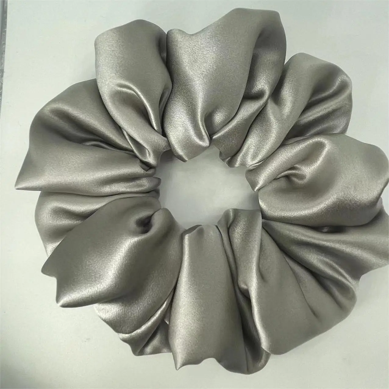 Multi-Pleated Silk Hair Ties 6cm Large Unfilled - Image 12