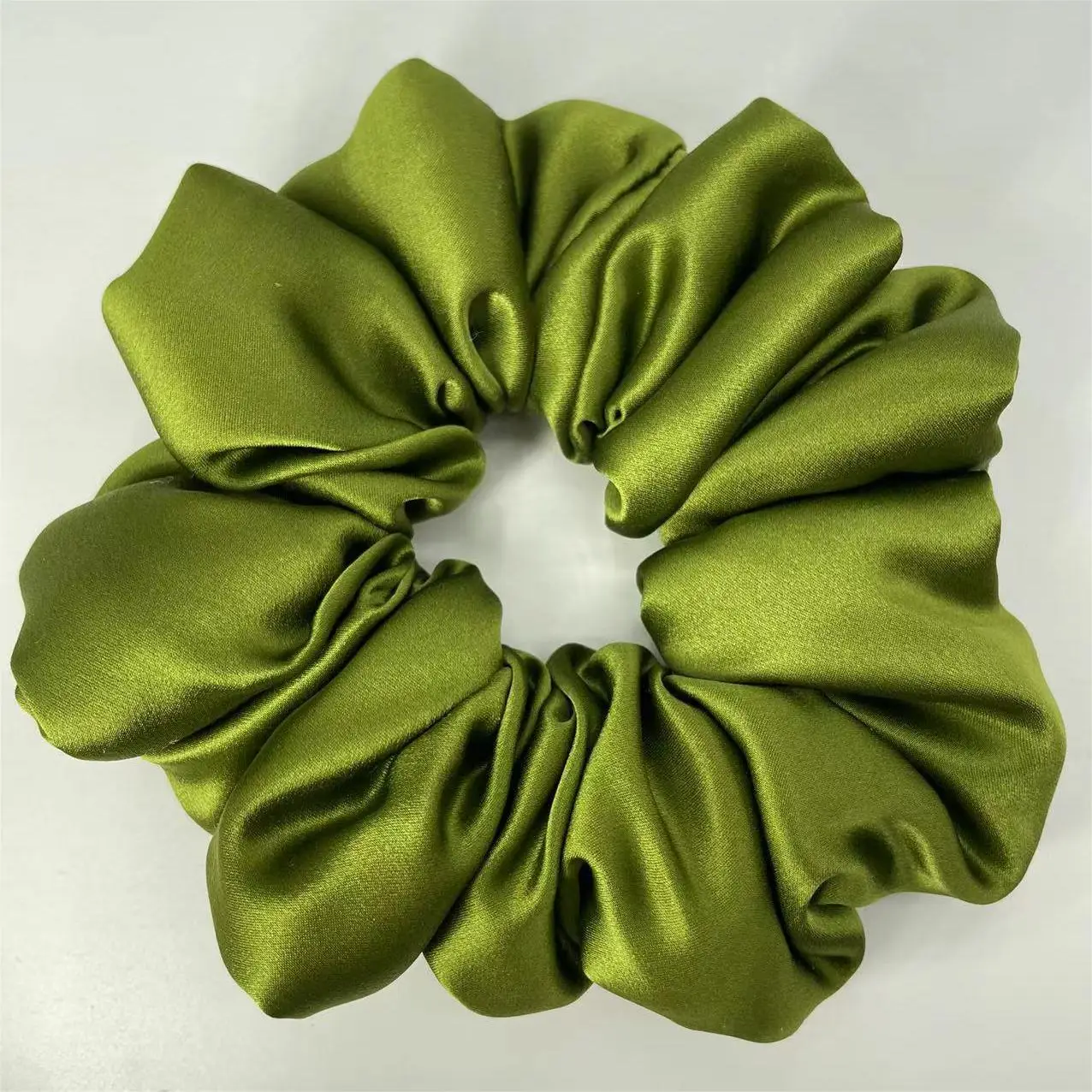 Multi-Pleated Silk Hair Ties 6cm Large Unfilled - Image 16