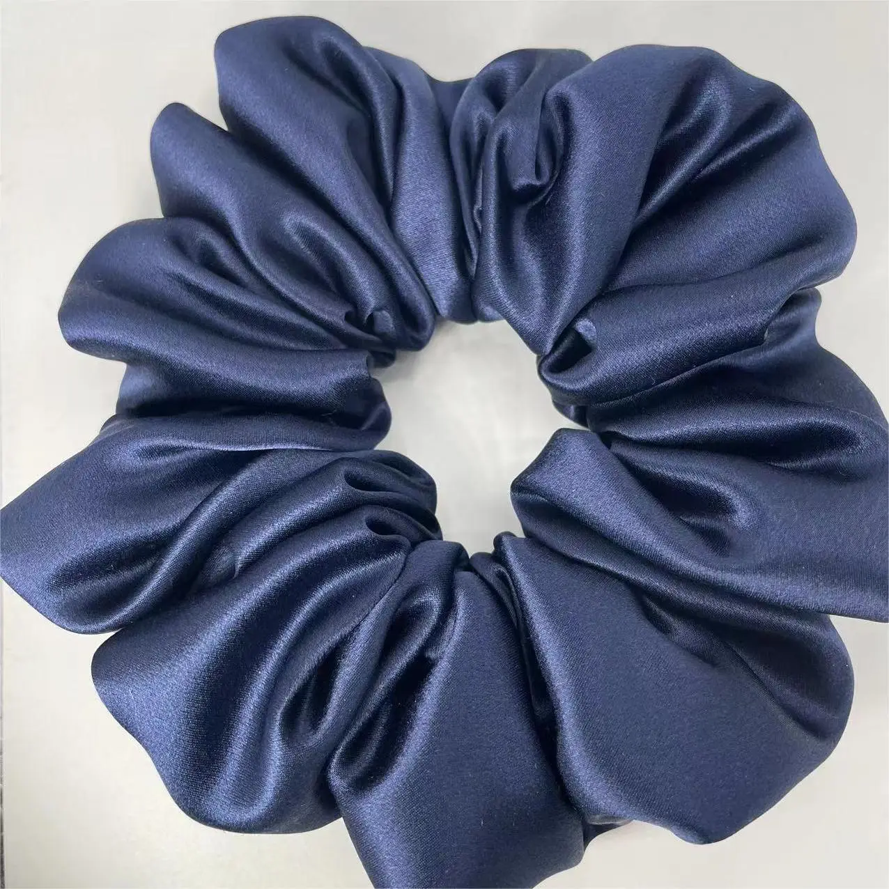 Multi-Pleated Silk Hair Ties 6cm Large Unfilled - Image 17
