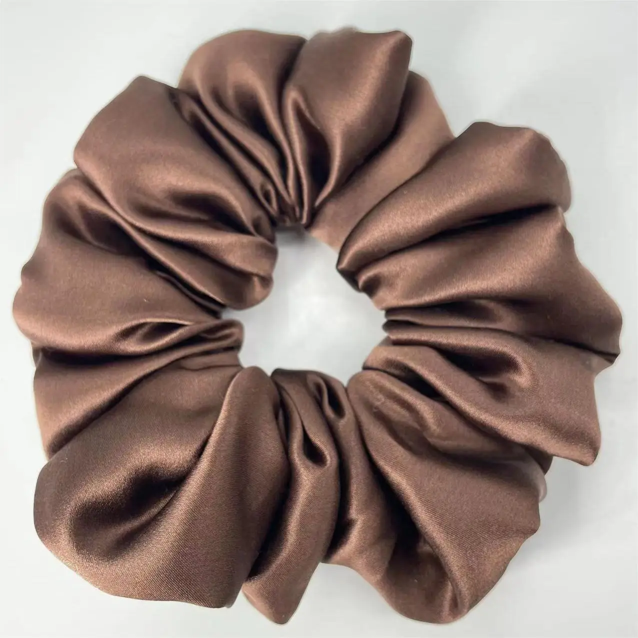 Multi-Pleated Silk Hair Ties 6cm Large Unfilled - Image 20