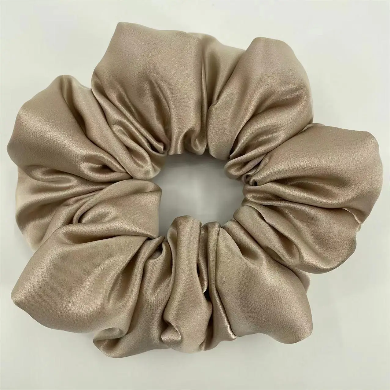 Multi-Pleated Silk Hair Ties 6cm Large Unfilled - Image 3