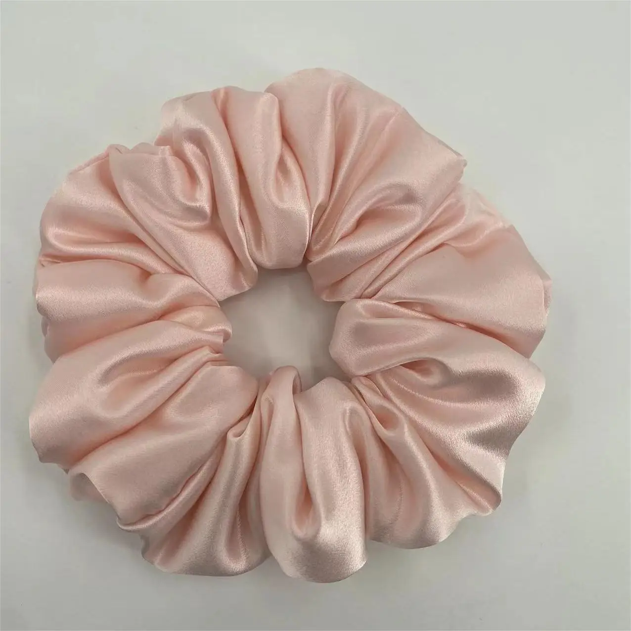 Multi-Pleated Silk Hair Ties 6cm Large Unfilled - Image 4