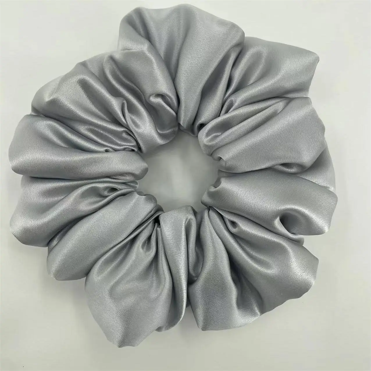 Multi-Pleated Silk Hair Ties 6cm Large Unfilled - Image 6
