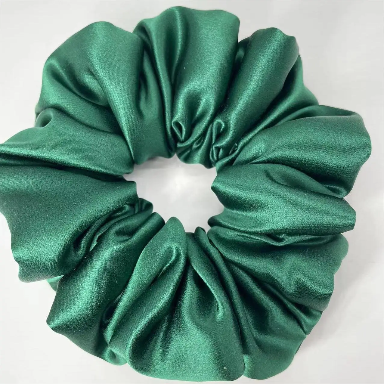 Multi-Pleated Silk Hair Ties 6cm Large Unfilled - Image 7