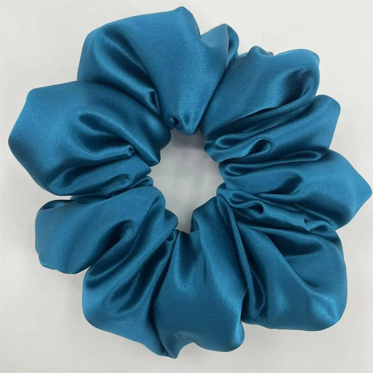 Multi-Pleated Silk Hair Ties 6cm Large Unfilled - Image 8