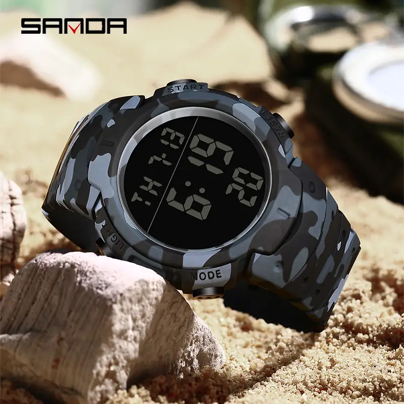 Military Camo Digital Watch 24Hr Display Waterproof - Image 7