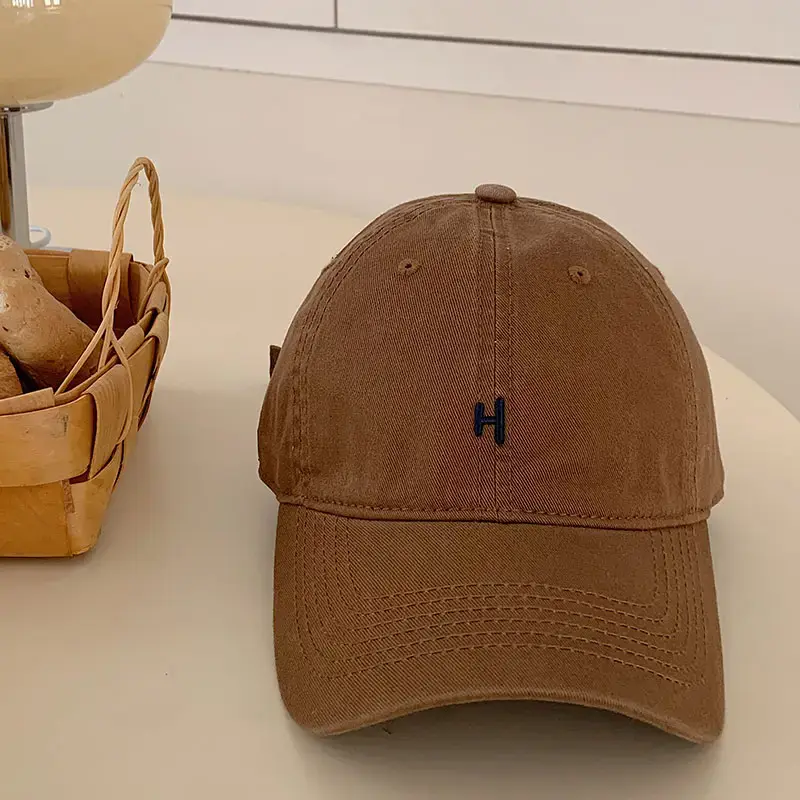 Women's Black H Cap with Face Mask & Wide Brim