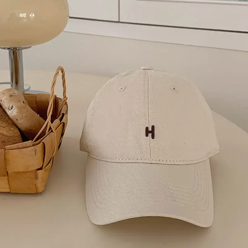 Women's Black H Cap with Face Mask & Wide Brim