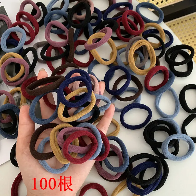 Black Rubber Hair Tie for Women High-End Ponytail - Image 13
