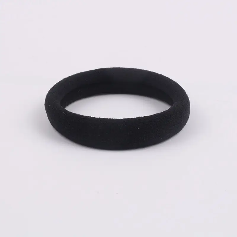 Black Rubber Hair Tie for Women High-End Ponytail - Image 9