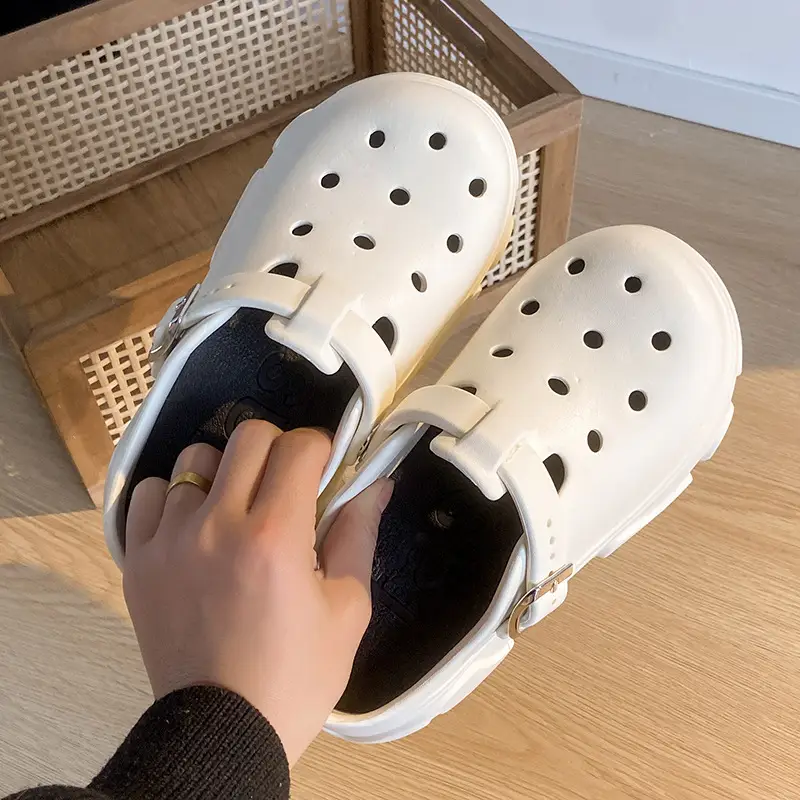 Cave Shoes Women's Summer Outer Wear New Ins Fashionable Cute Sandals Thick-soled Non-slip Beach Shoe Slippers for Nurses — feature 13