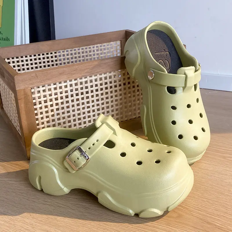 Cave Shoes Women's Summer Outer Wear New Ins Fashionable Cute Sandals Thick-soled Non-slip Beach Shoe Slippers for Nurses — feature 14