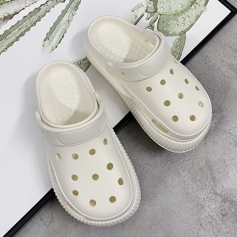 Cave Shoes Women's Summer Outer Wear New Ins Fashionable Cute Sandals Thick-soled Non-slip Beach Shoe Slippers for Nurses - Image 3