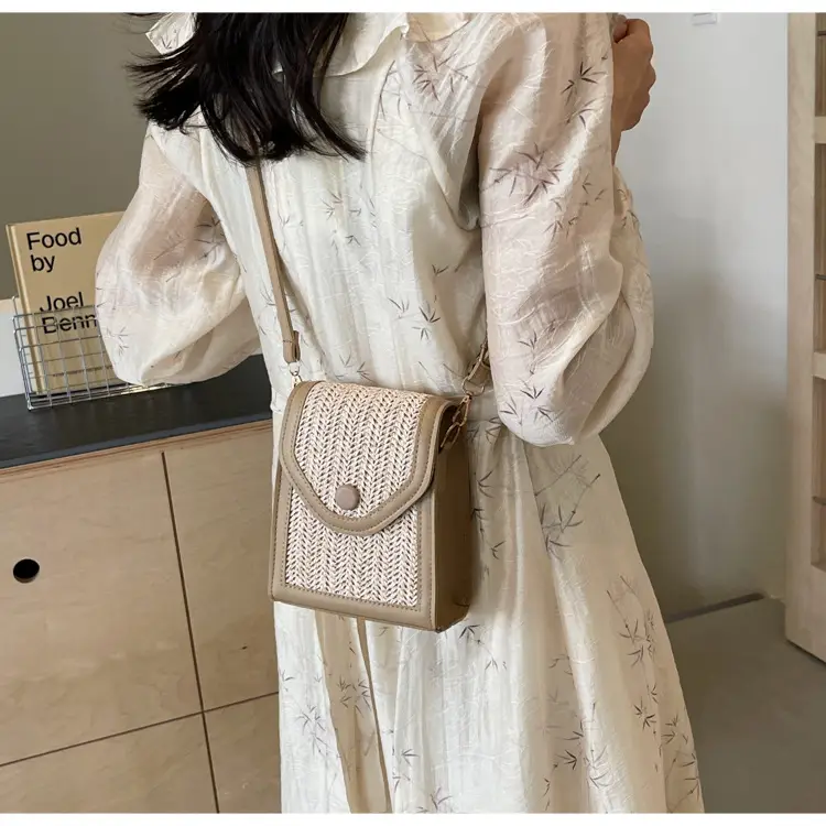 Women's Handwoven Crossbody Bag Beige Summer 2024 — feature 24