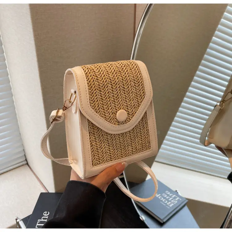 Women's Handwoven Crossbody Bag Beige Summer 2024 — feature 27