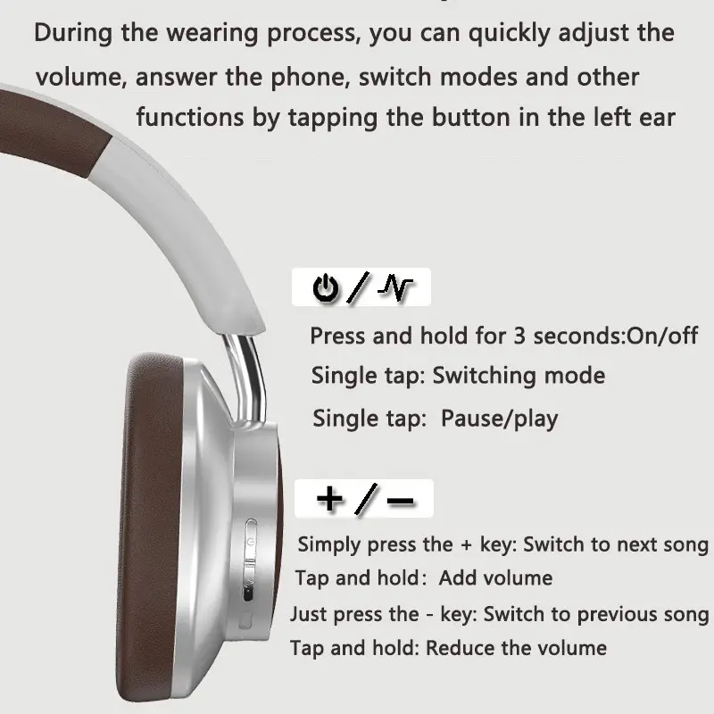 Wireless Headset VJE902 Retro Color Bluetooth Sports - Image 5