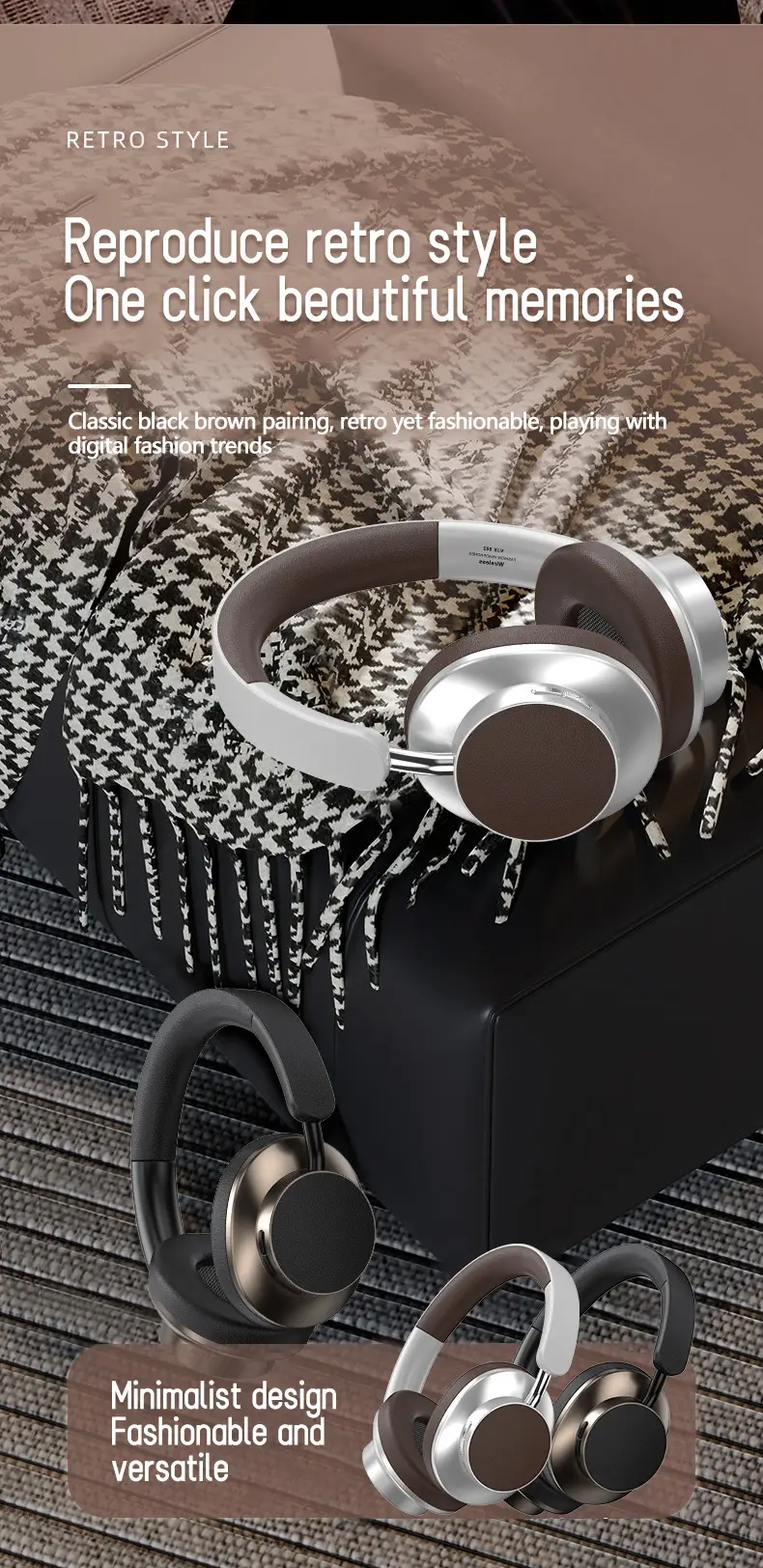 Wireless Headset VJE902 Retro Color Bluetooth Sports β feature 10