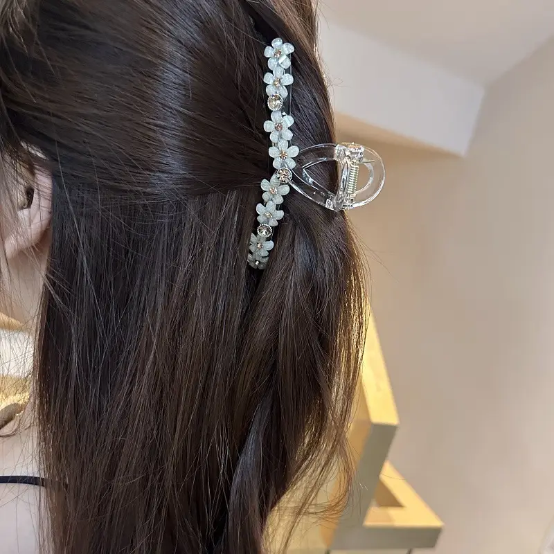 Crystal Flower Hairpin Clip for Women - Image 5