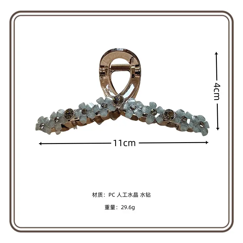 Crystal Flower Hairpin Clip for Women — feature 2