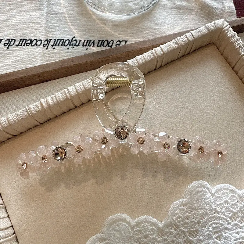 Crystal Flower Hairpin Clip for Women - Image 2
