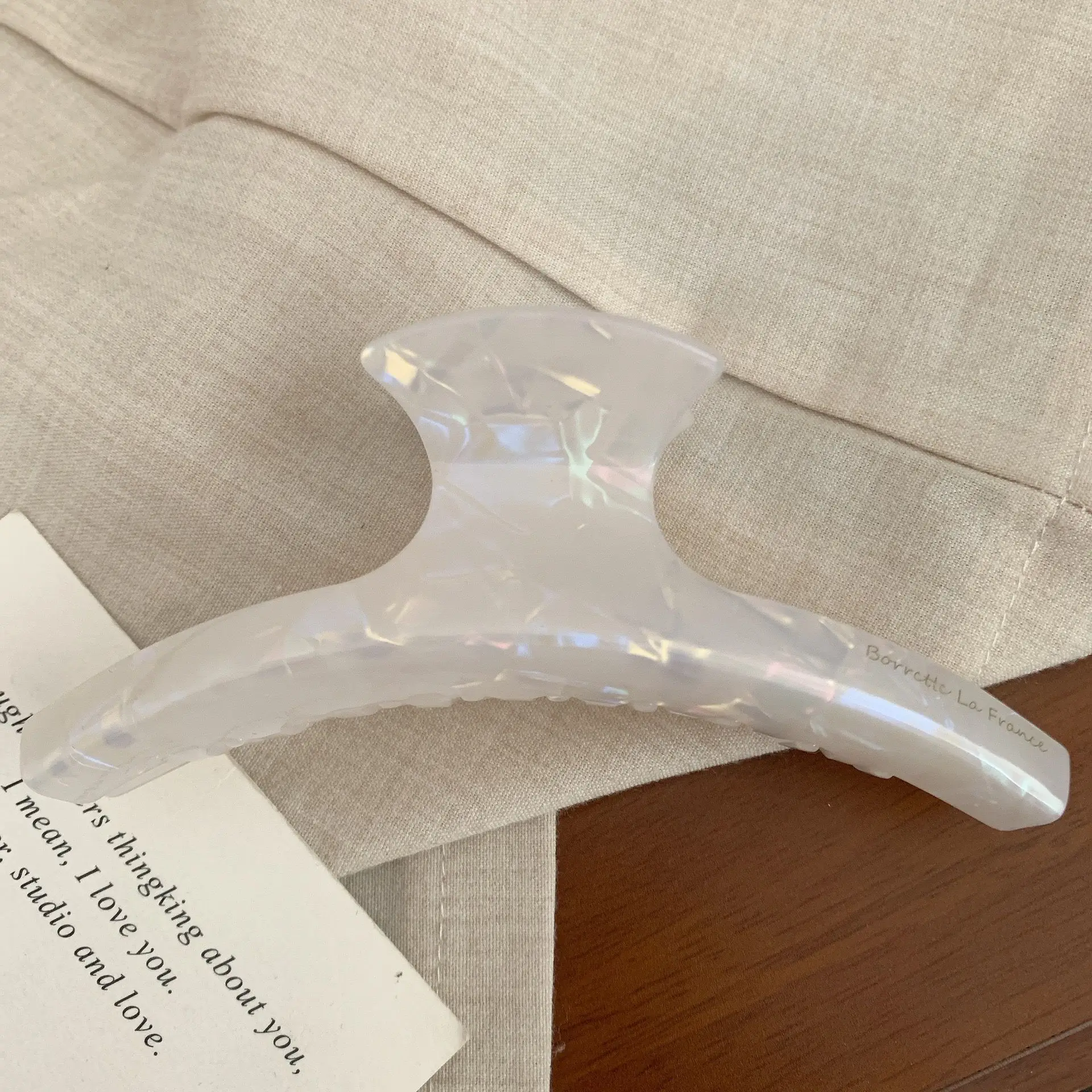 2025 New Classy French Acetic Acid Hair Clip Extra Large Back Head Shark Clip — feature 7
