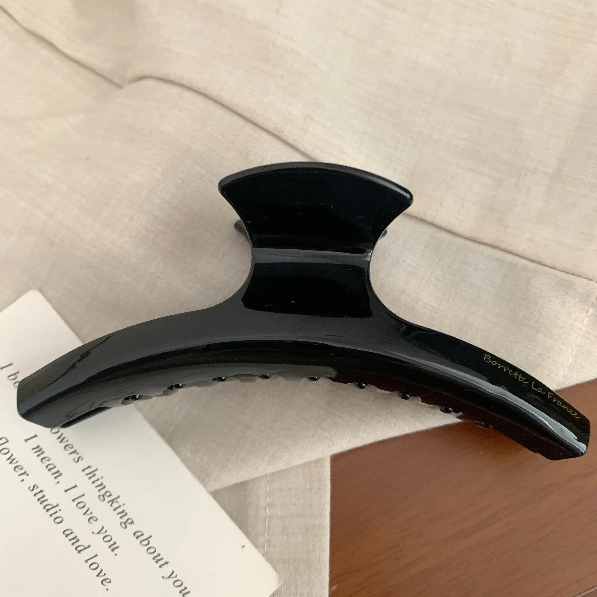 2025 New Classy French Acetic Acid Hair Clip Extra Large Back Head Shark Clip