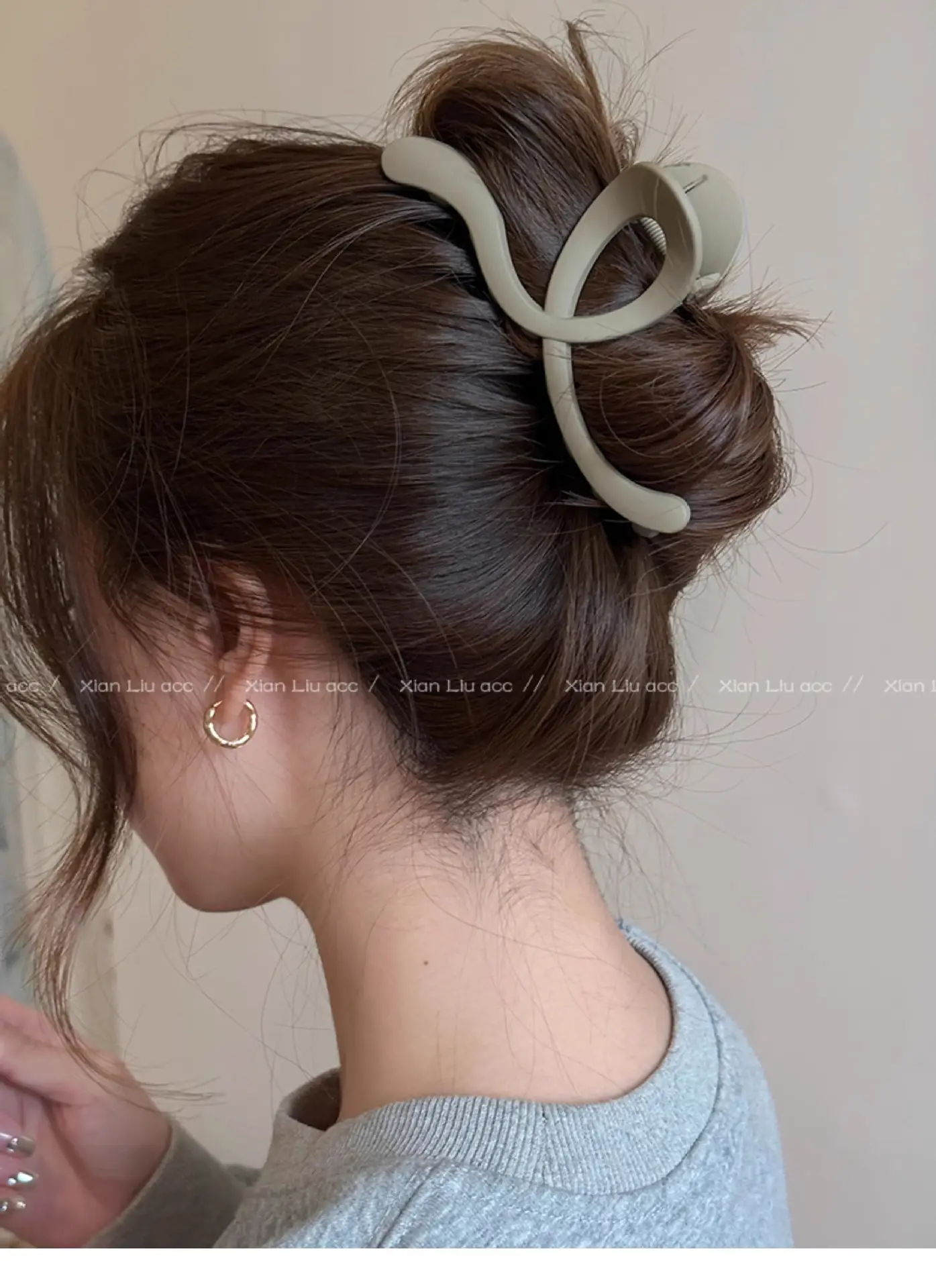 Frosted Wave Hair Clip Women's 2024 New — feature 12