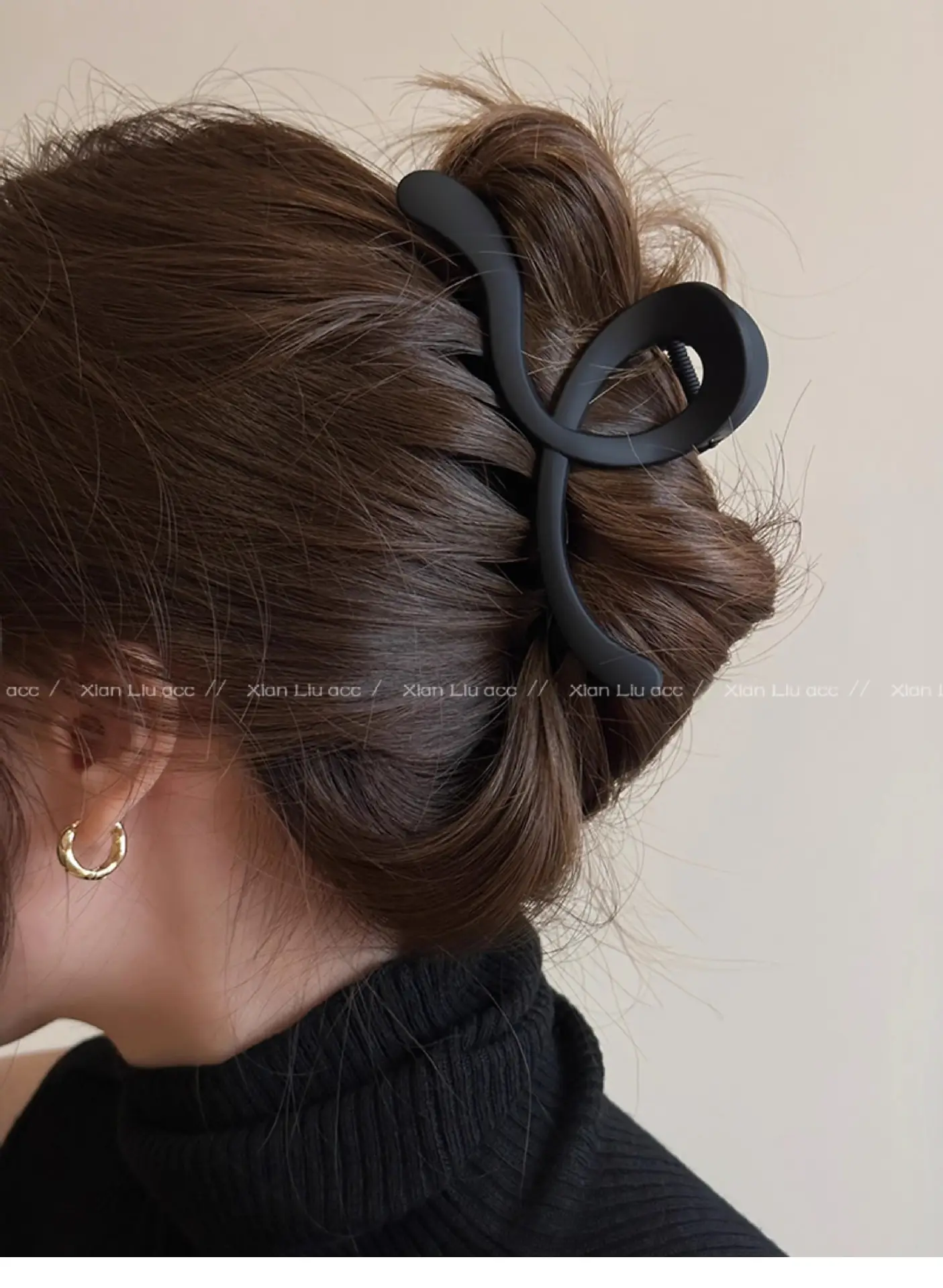 Frosted Wave Hair Clip Women's 2024 New — feature 13