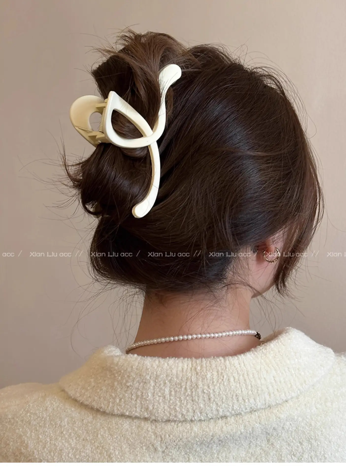 Frosted Wave Hair Clip Women's 2024 New — feature 16