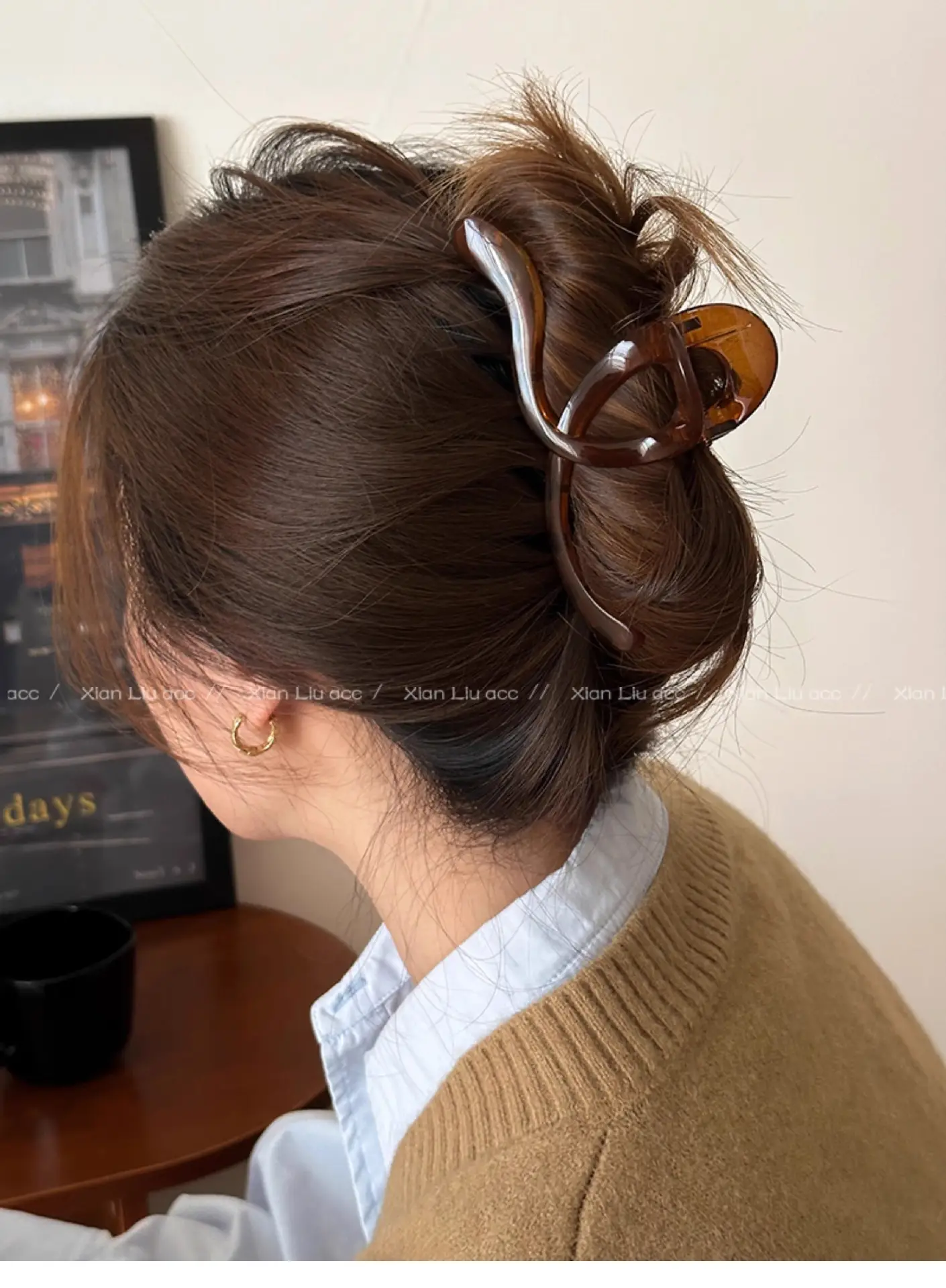 Frosted Wave Hair Clip Women's 2024 New — feature 18