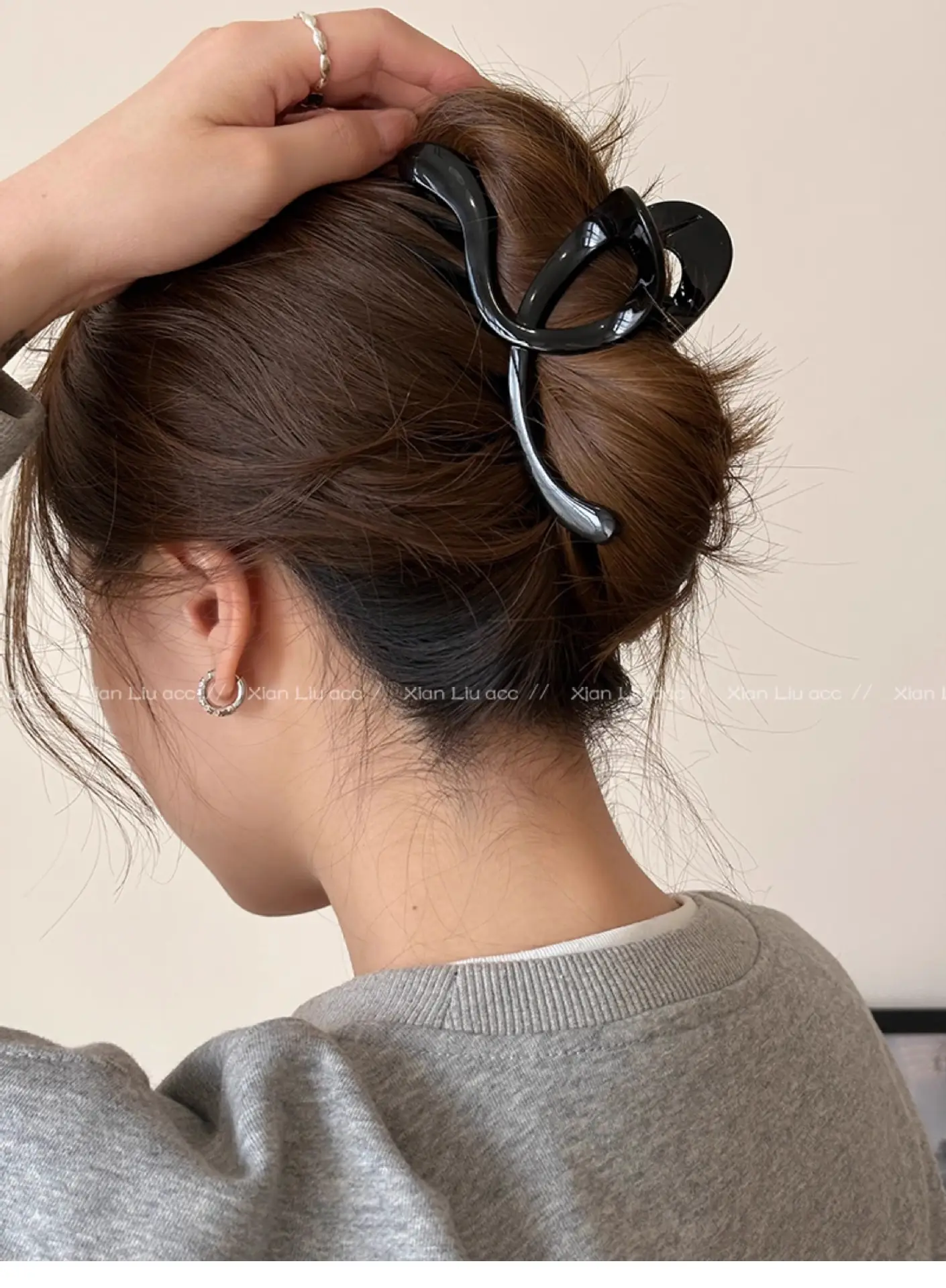 Frosted Wave Hair Clip Women's 2024 New — feature 21