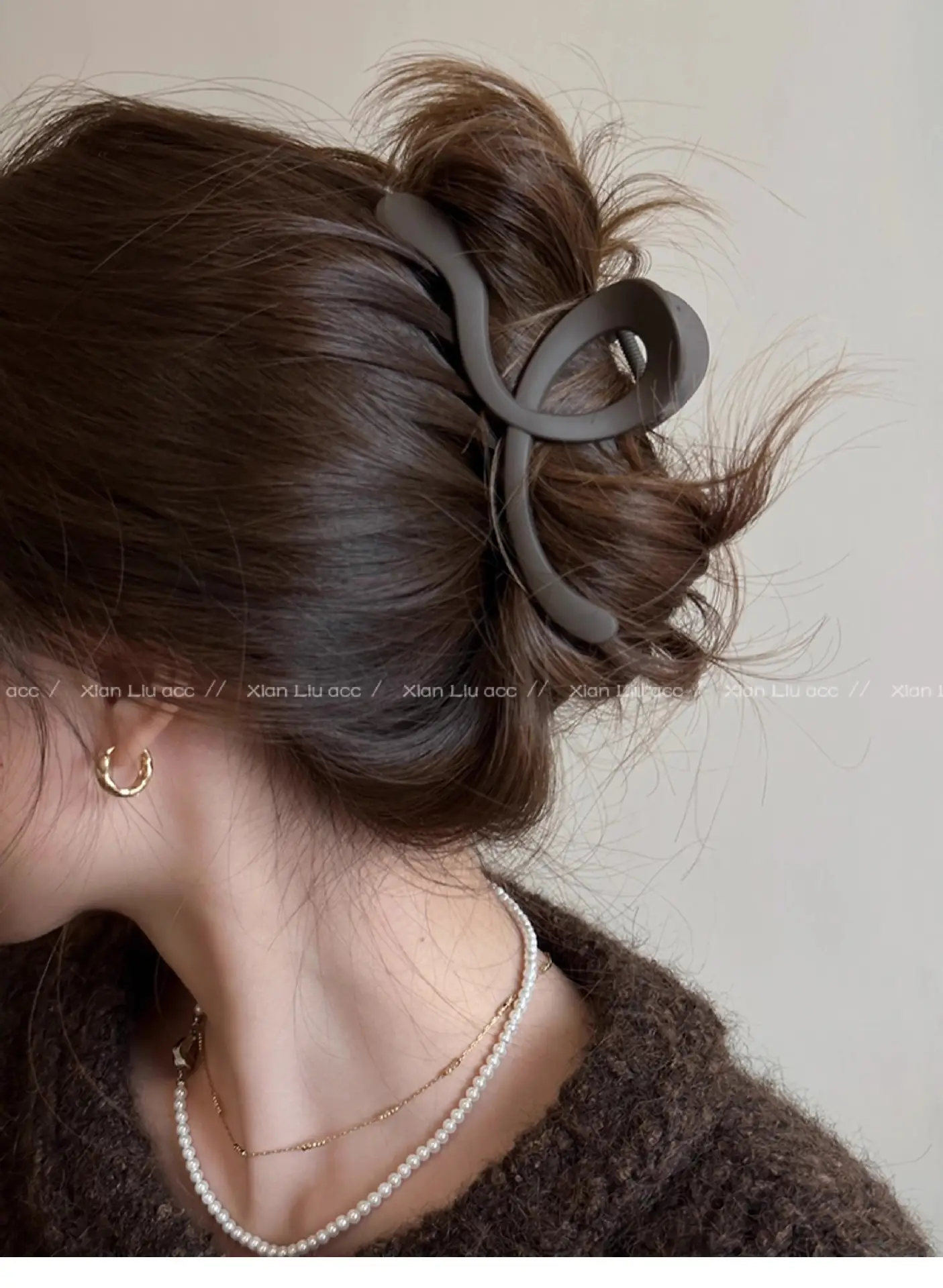 Frosted Wave Hair Clip Women's 2024 New — feature 5
