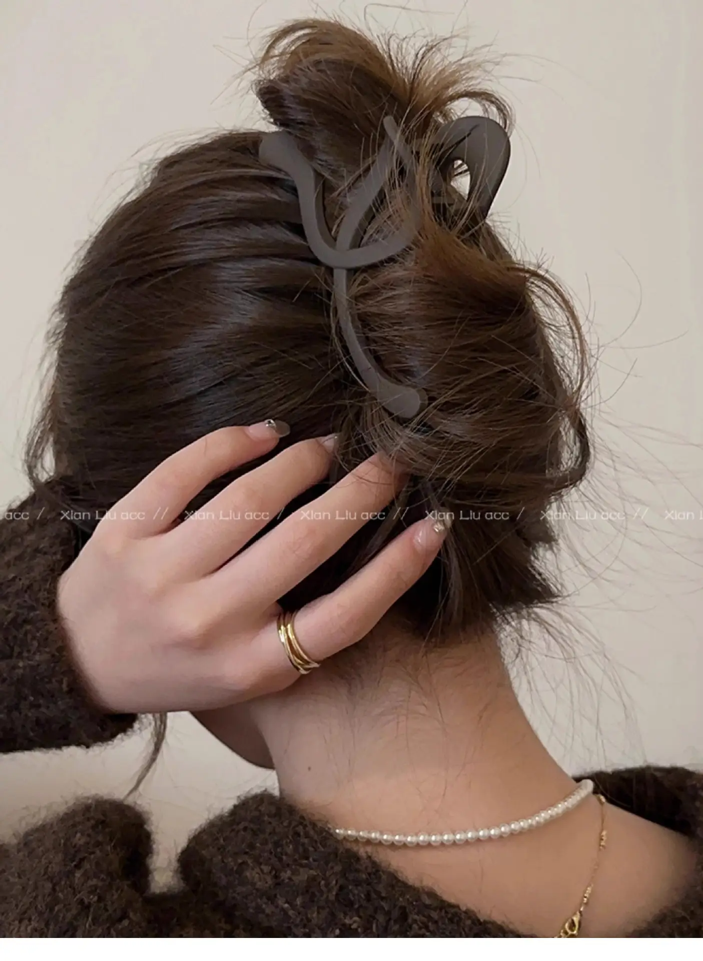 Frosted Wave Hair Clip Women's 2024 New — feature 7