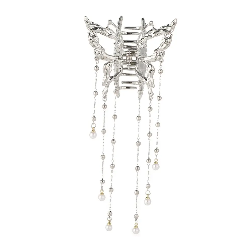 Alloy Butterfly Hairpin with Tassels for Women