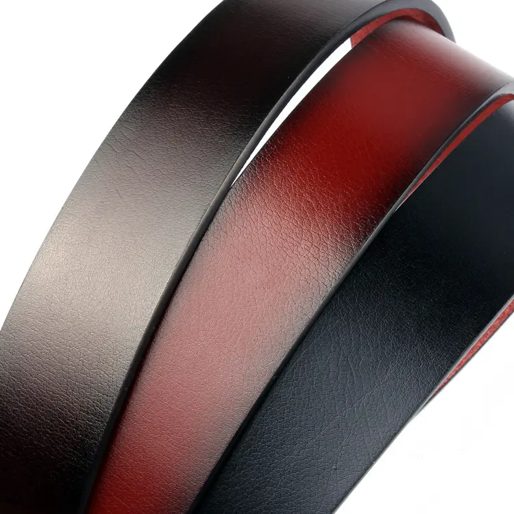Men's Retro Pin Buckle Belt Red Black