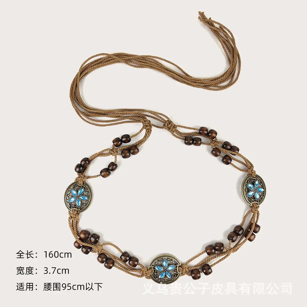 Women's Bohemian Rhinestone Waist Chain Belt - Image 2