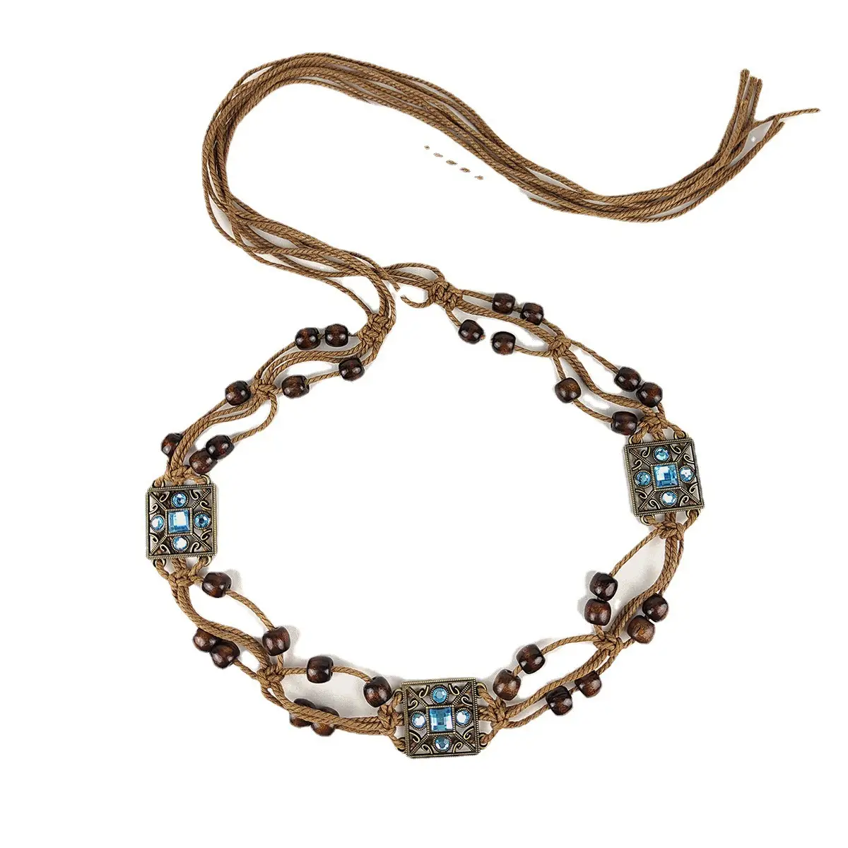 Women's Bohemian Rhinestone Waist Chain Belt — feature 8