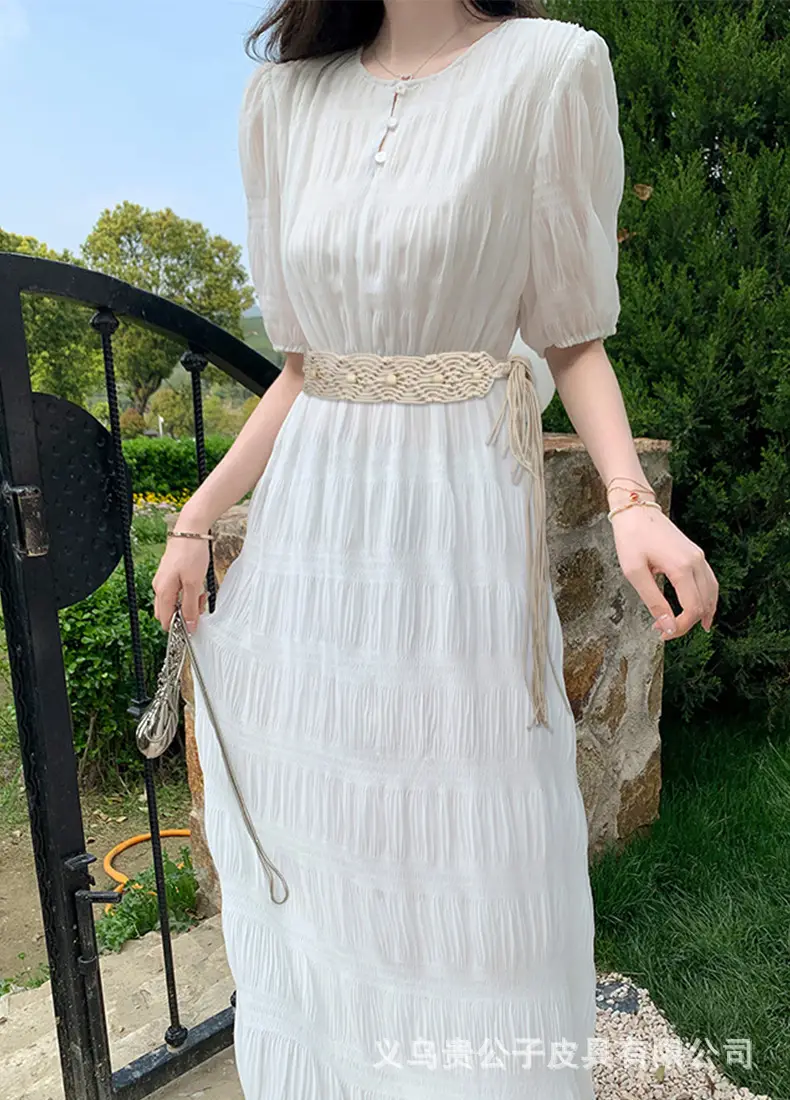 Women's Twisted Woven Belt Vintage Dress Decorative Bohemian Waist — feature 3