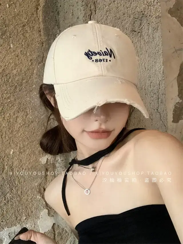 Navy Girl Women's Beige Baseball Cap 2024 — feature 6