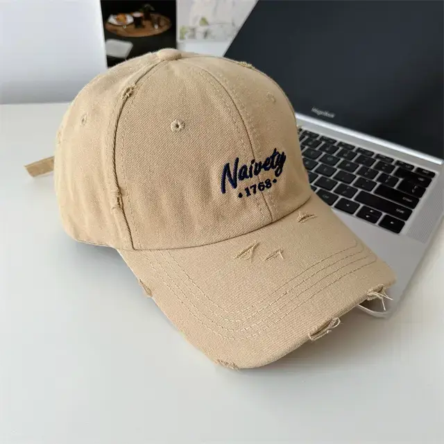 Navy Girl Women's Beige Baseball Cap 2024 - Image 8