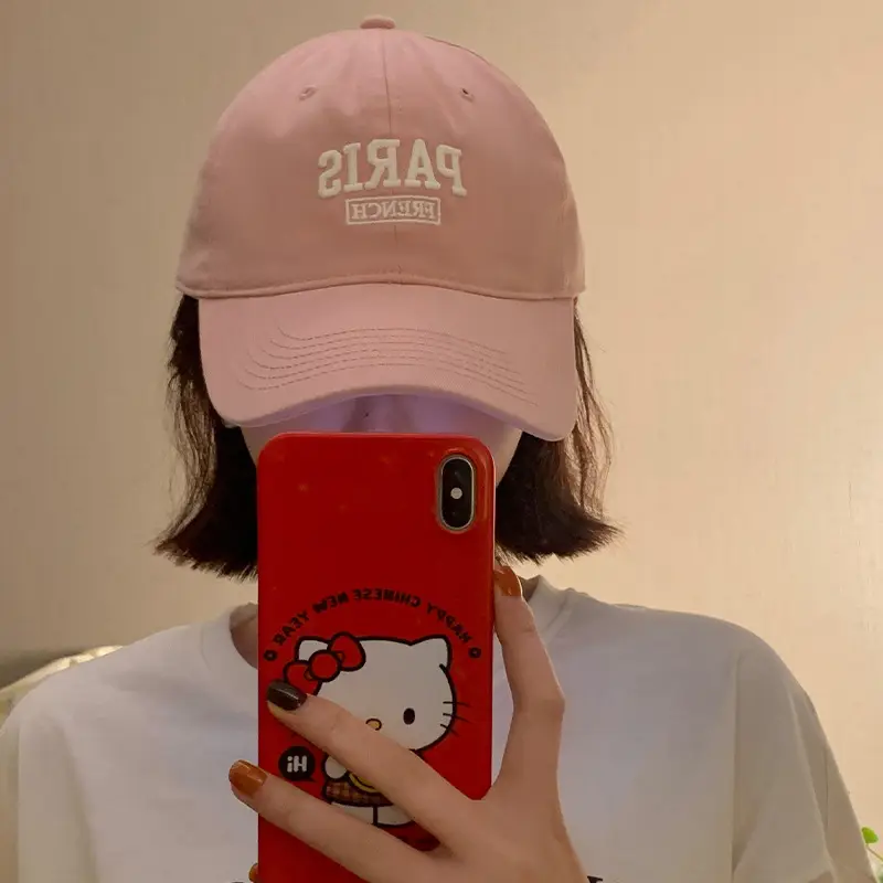 Pink Hello Kitty Cap Women Korean Style All Match - Image 9