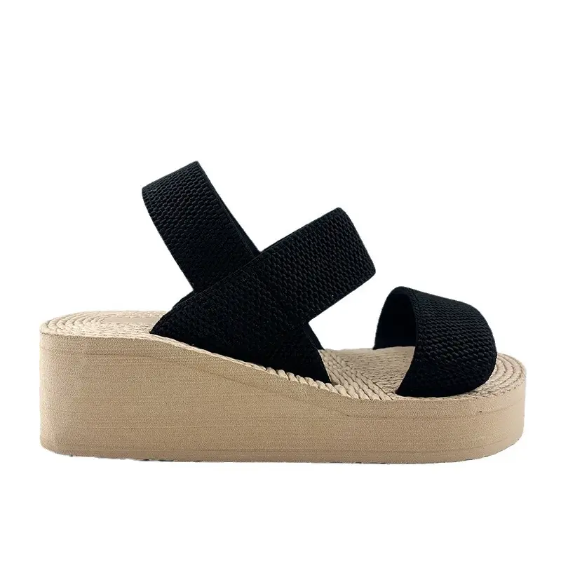 Roman Thick-Soled Handmade Sandals for Women, Summer Fashion Outer Wear, Hemp Rope Shoes, Export Cross-Border Large Size Eva Slippers - Image 5