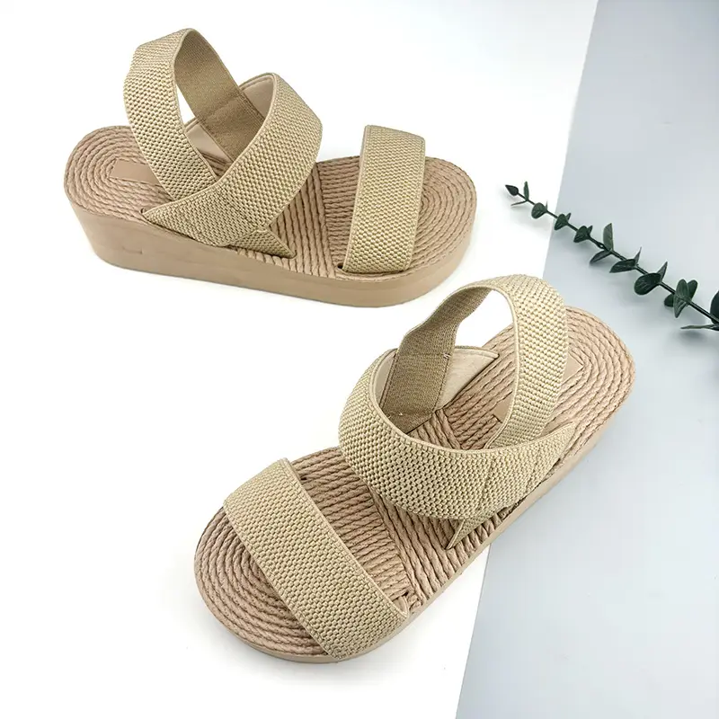 Roman Thick-Soled Handmade Sandals for Women, Summer Fashion Outer Wear, Hemp Rope Shoes, Export Cross-Border Large Size Eva Slippers — feature 12