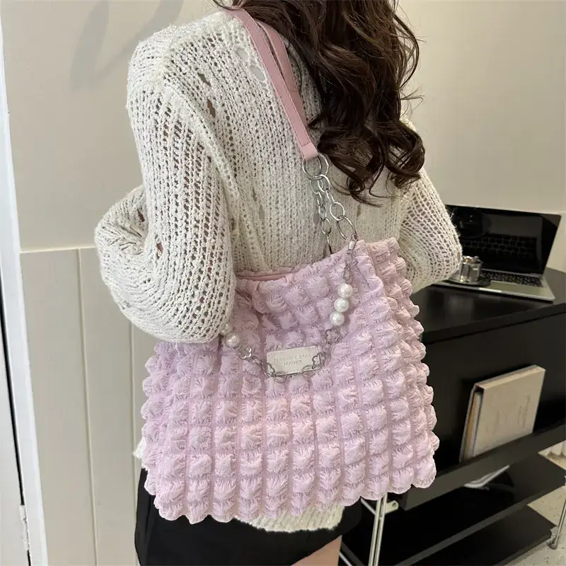 Milky Cloud Puff Bag Women Large Capacity Shoulder Bag - Image 7