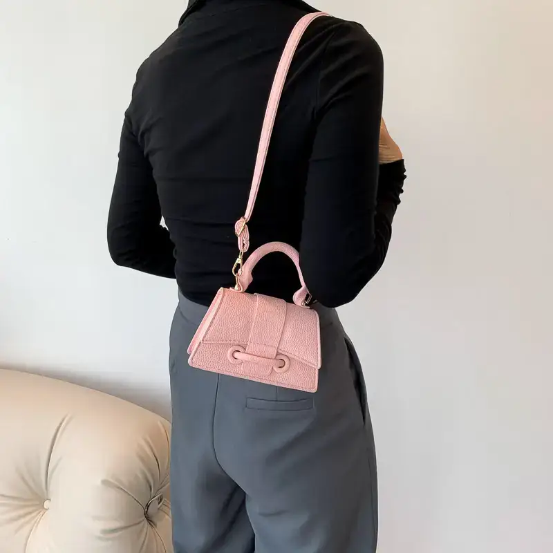 Pink French Style Mini Handbag for Women - Image 8