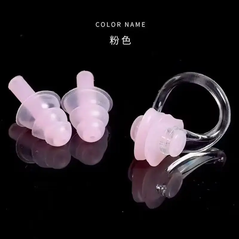 Boxed Nose Clip Earplug Set Soft Silicone Three-Layer Waterproof Adult and Children Universal Swimming Supplies Equipment Wholesale — feature 8