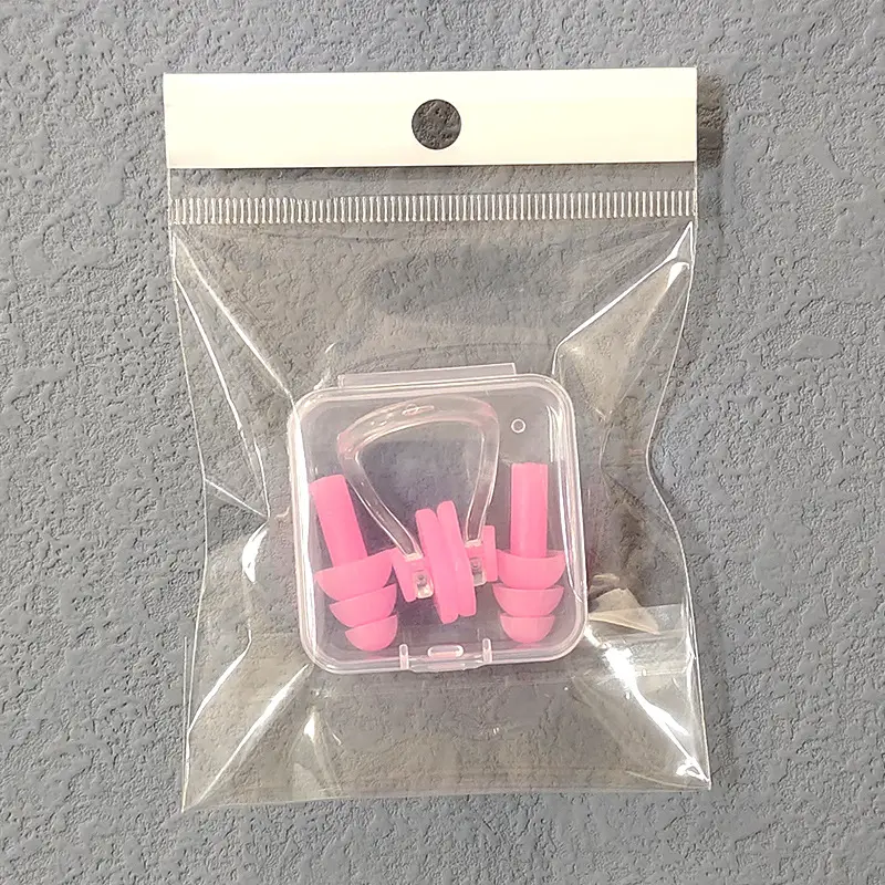Boxed Nose Clip Earplug Set Soft Silicone Three-Layer Waterproof Adult and Children Universal Swimming Supplies Equipment Wholesale